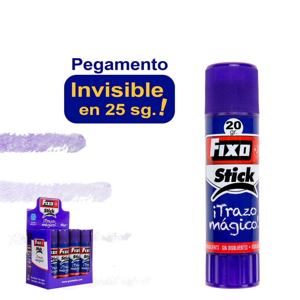 FIXO STICK TRAZO MAGICO ROXO 20G.