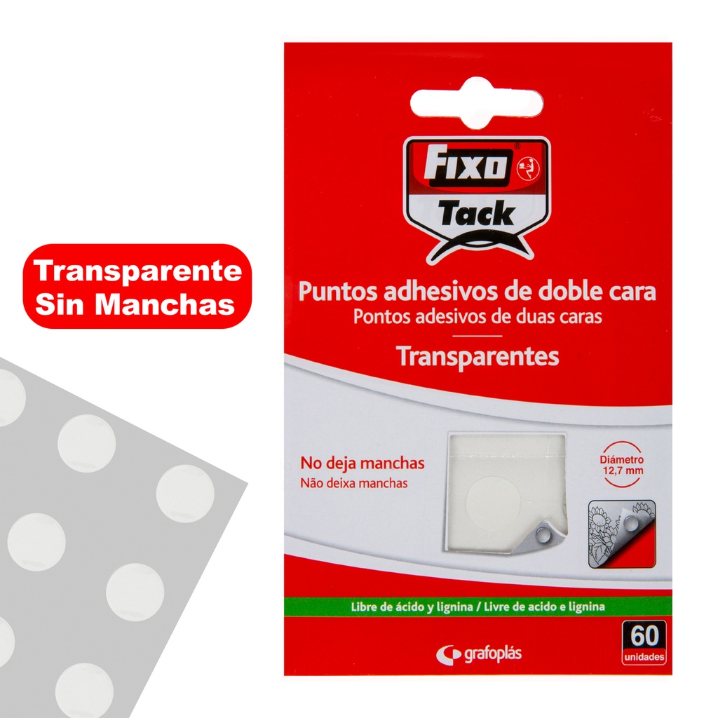 PACK 5 FLS PUNTOS DE PEGADO 12PTOS/PAG