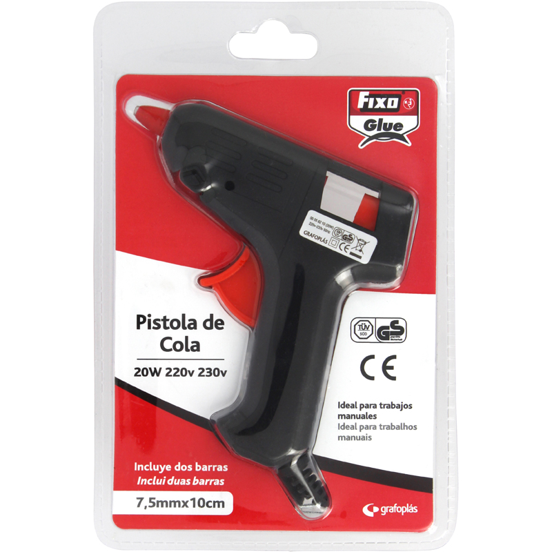 PISTOLA 20W +2BARRAS COLA FIXOGLUE