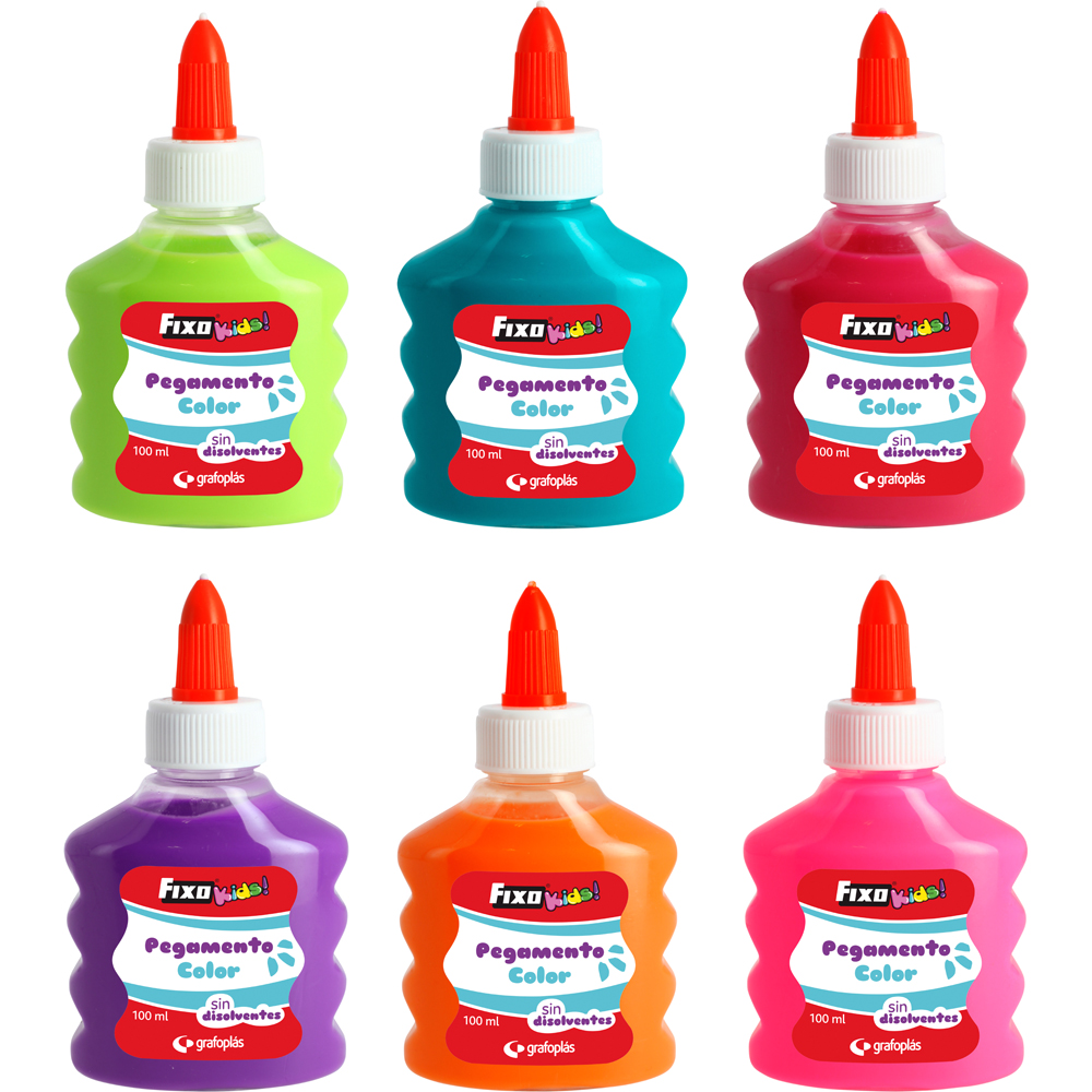 COLA COLOR 100ML FIXOKIDS SORT.