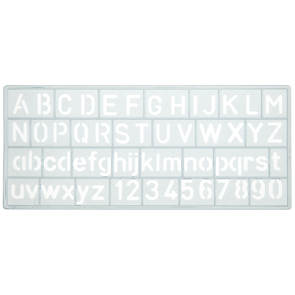 ESCANTILHAO LETRAS/NUMEROS 10MM TRANS GRIS