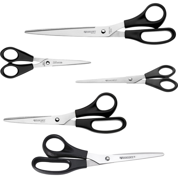 TESOURA ESCRITORIO 180/7 NEGRO WESTCOTT