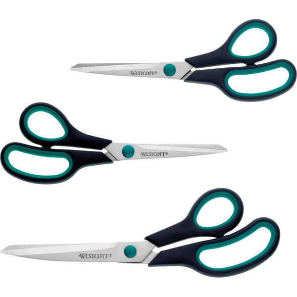 TESOURA OF.EASY GRIP 201/8 ZURDO WESTCOTT