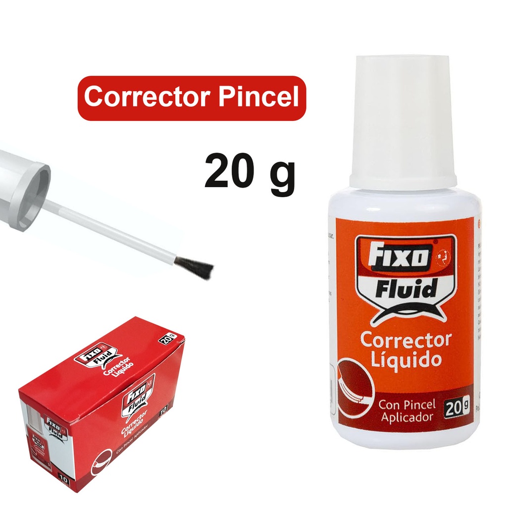 CORRECTOR LIQUIDO FIXO FLUID 20G.