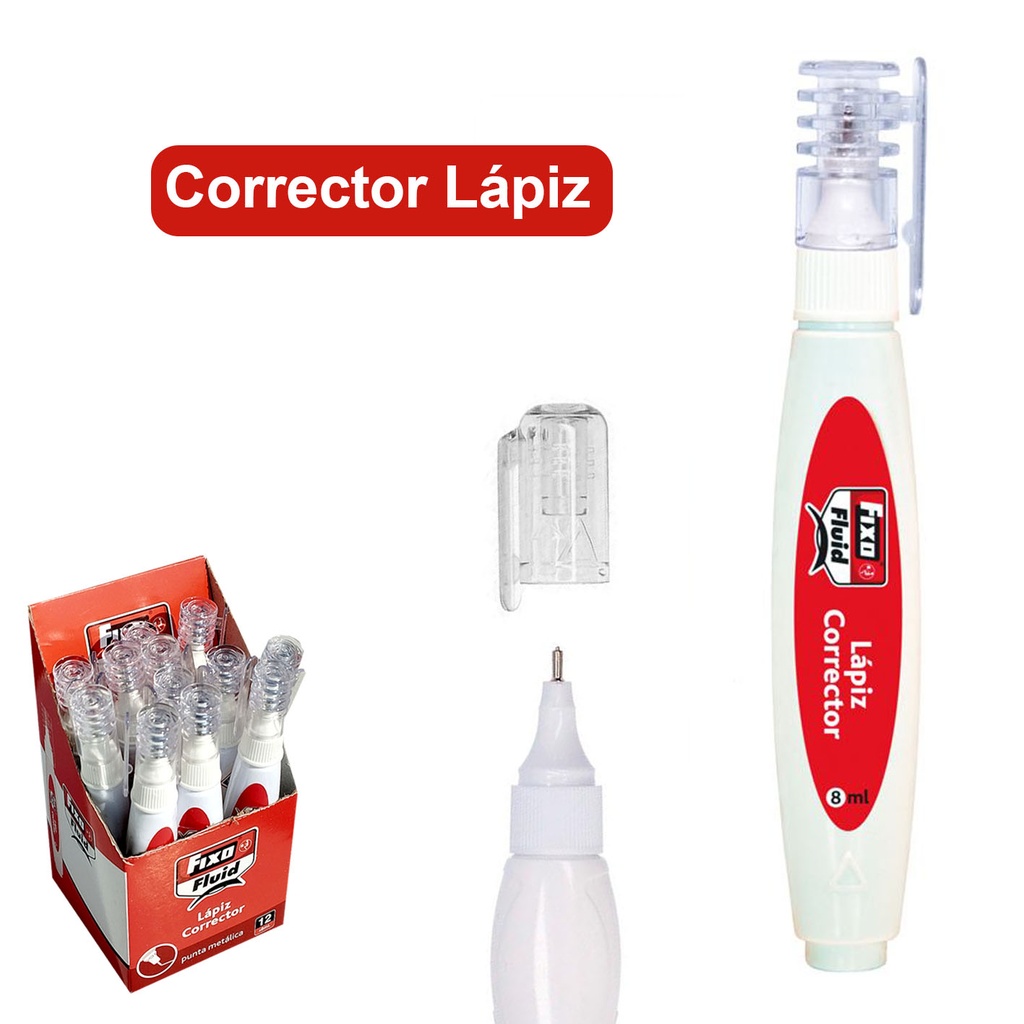 LAPIS CORRETOR FIXO FLUID P.METAL 8ML
