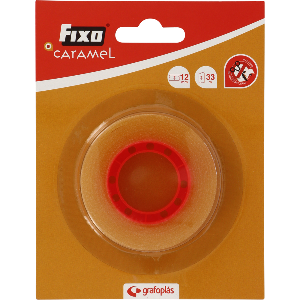 BLS FITA ADESIVA 12MMX33M FIXO CARAME