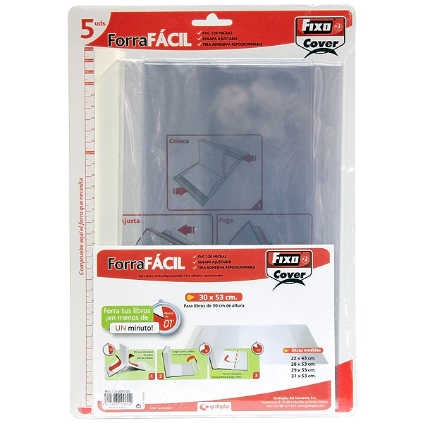 PACK 5 FORRA FACIL FIXO SOL.AJUS.31X53