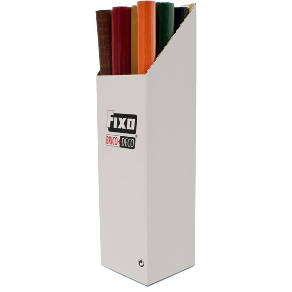 CAIXA 16 ROLOS SORT. COL.PVC AUT.0,45X2M