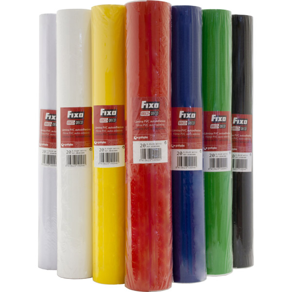 ROLO DE LAMINA PVC AUTOAD.0,45X2M.AZUL