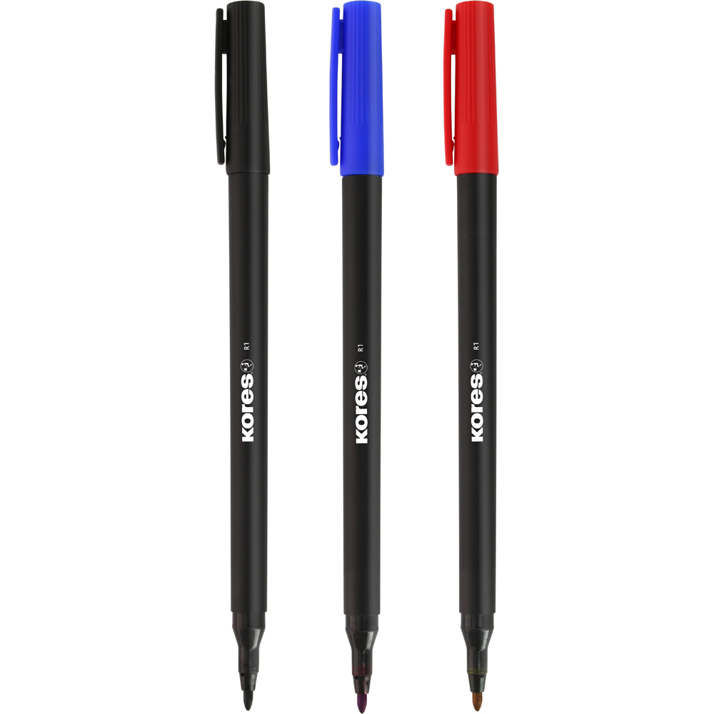 MARCADOR B/AGUA R1 P.CONICA KORES AZUL