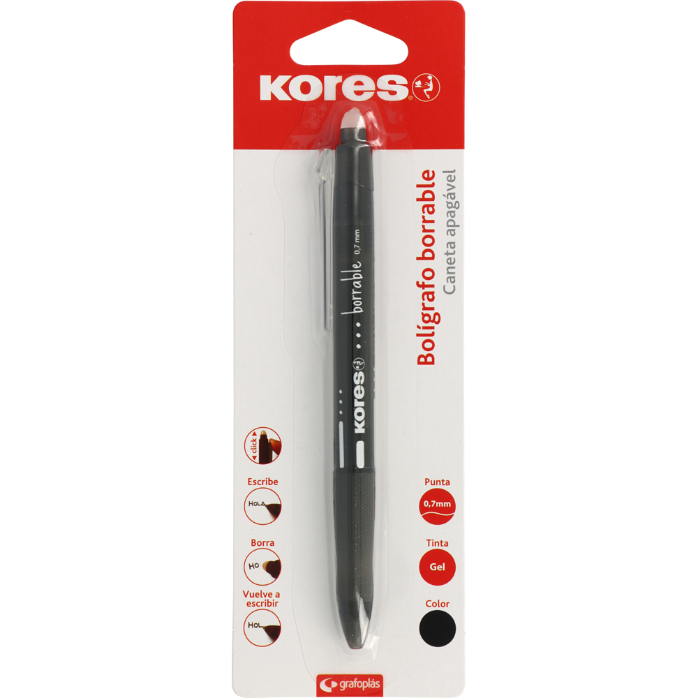 BLS 1 ESF GEL APAGÁVEL PRETO KORES