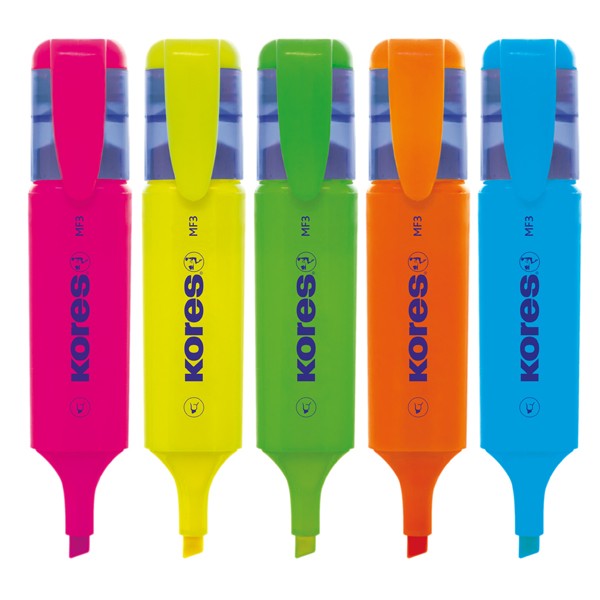 MARCADOR FLUOR AZUL MF3 P.BISELADA