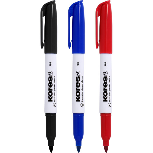 MARCADOR PIZ.BRANCA ROXO PB3 CONICA+CLIP