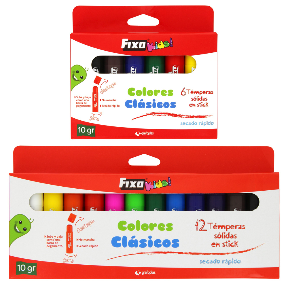 CAIXA 12 UDS TEMPERA SOLIDA 10GR COL.SURT