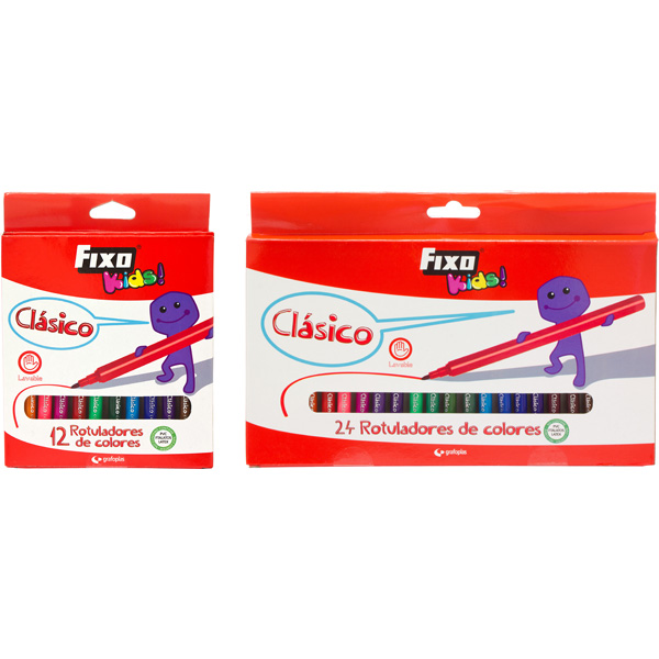 CAIXA 24 MARCADORES CLASSICOS FIXO