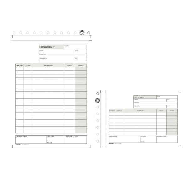 NOTA DE ENTREGA 4o NATURAL TRIPLICADO