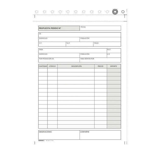 PROPUESTA DE PEDIDO 4o NATURAL DUPL.CAT.