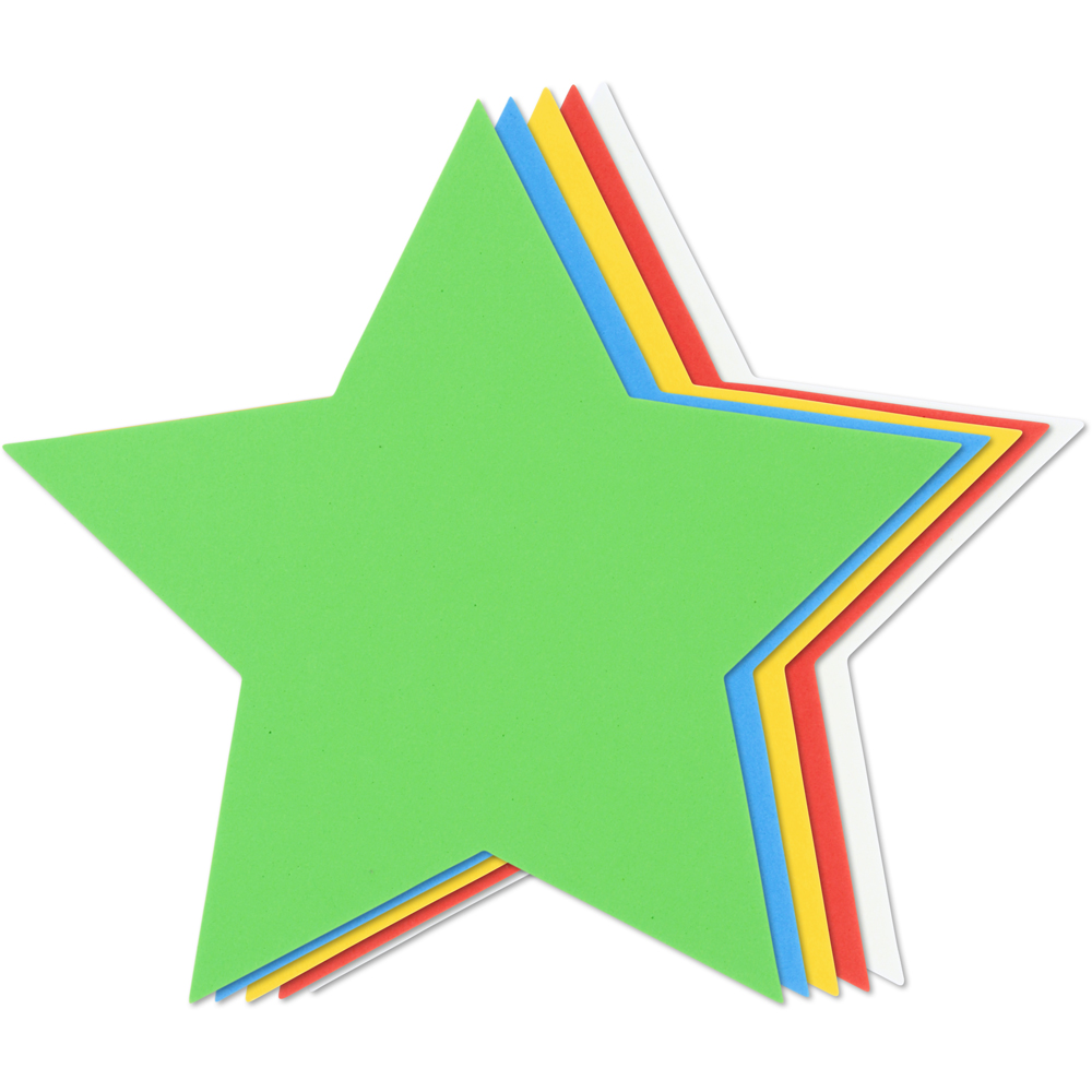 PACK 25 FIGURAS GOMA EVA 2MM ESTRELLA