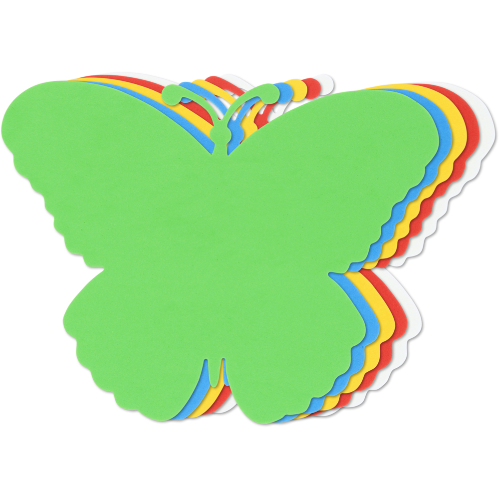 PACK 25 FIGURAS GOMA EVA 2MM MARIPOSA