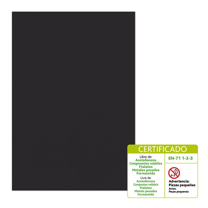 BOLSA 10 LAMINA GOMA EVA 2MM 40X60 NEGRO