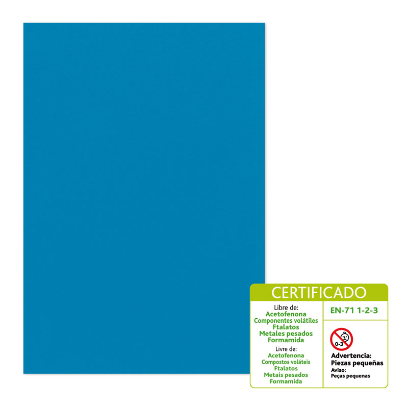 BOLSA 10 LAMINA GOMA EVA 2MM 40X60 AZUL