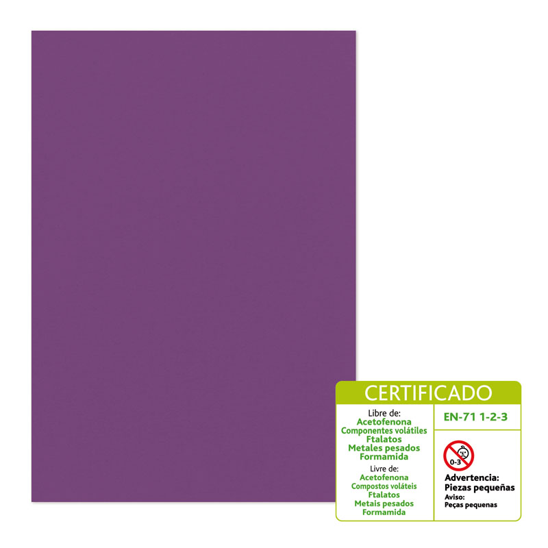 BOLSA 10 LAMINA GOMA EVA 2MM 40X60 VIOLE