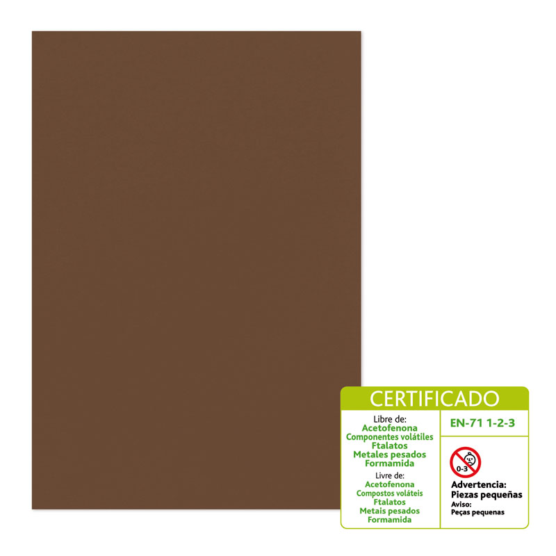 BOLSA 10 LAMINA GOMA EVA 2MM 40X60 MARRO