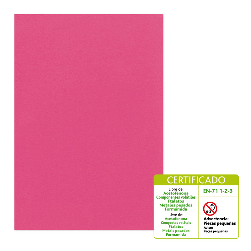 BOLSA 10 LAMINA GOMA EVA 2MM 40X60 FUCSI