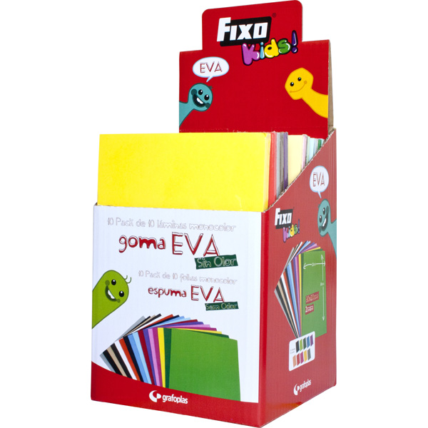 BOLSA 10 LAMINAS 2MM GOMA EVA 20X30 SURT
