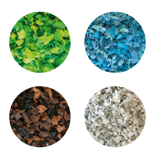 BOLSA 200G. VIRUTAS GOMA EVA VERDE-MUSGO