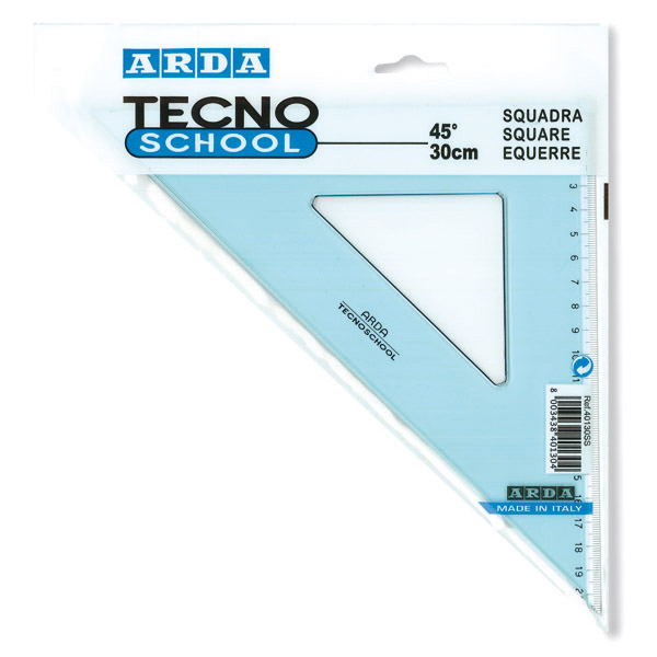 ESQUADRO 45o 30CM TECNOSCHOOL ARDA