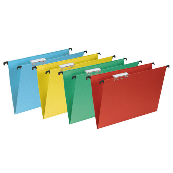 PACK 10 PASTAS SUSP.A4 VISOR SUP.CURTO AMAR