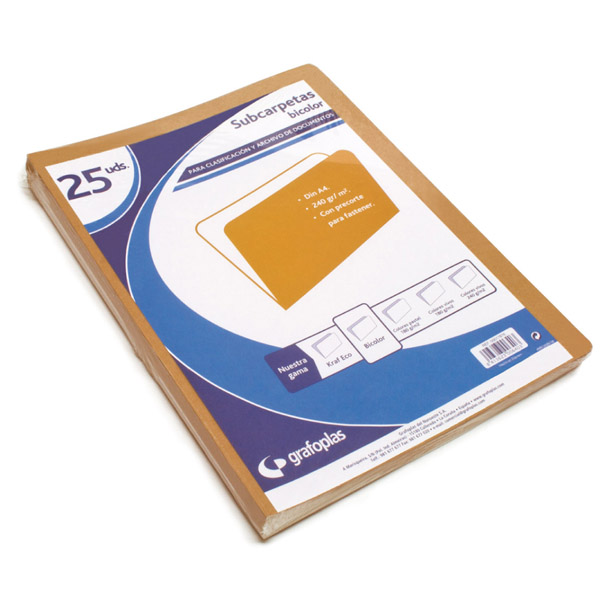 SUBPASTA CARTOLINA A4 BICOLOR 180G