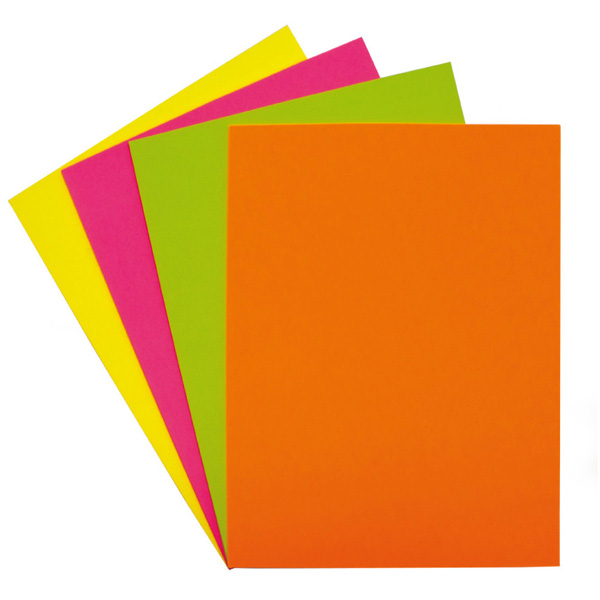 PAQ.100 FLS A4 80G ROSA FLUOR