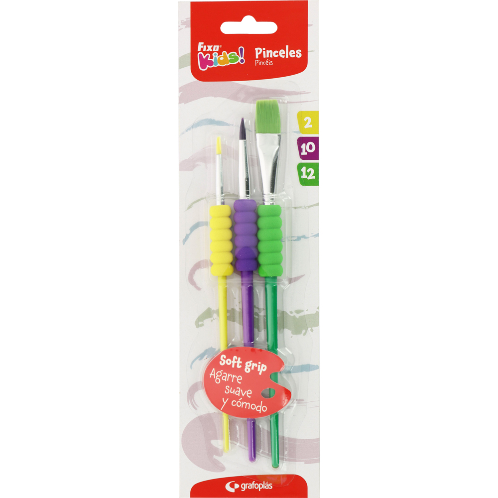 SET 3 PINCELES C/EVA JACKET INFANTIL FK