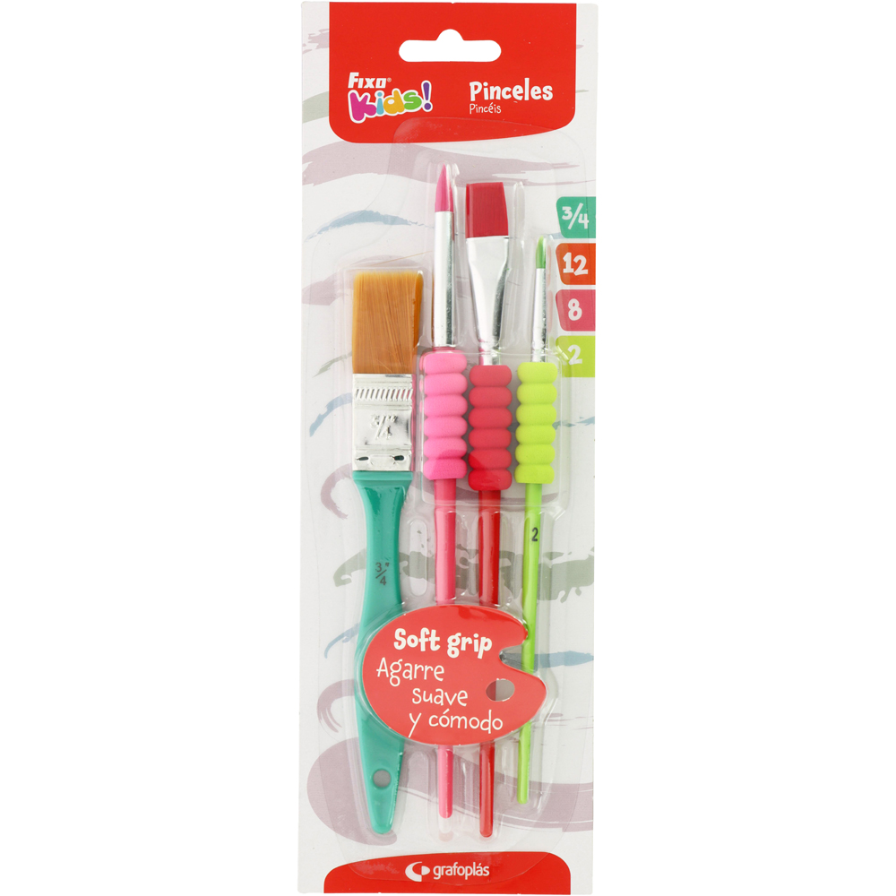 SET 4 PINCELES C/EVA JACKET INFANTIL FK