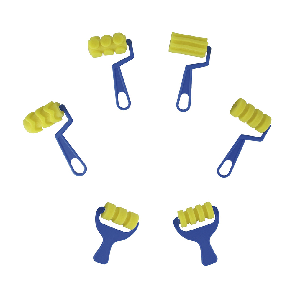 PACK 4 RODILLOS ESPUMA MANGO COR.4RAYAS