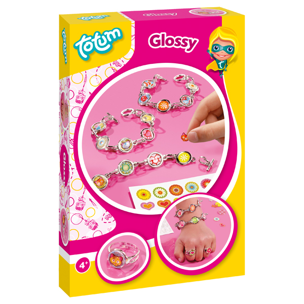 KIT GLOSSY DISENA PULSERAS CON CUENTAS