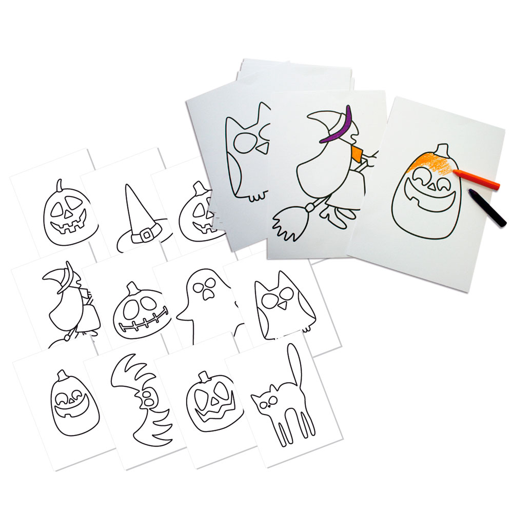 PACK12 CART.IMPRESAS FIGU.SURT.HALLOWEEN