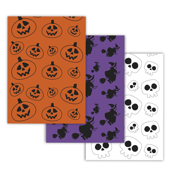 PACK5 BOLSAS DISFRAZ 65X90 IMPR.CALABAZA