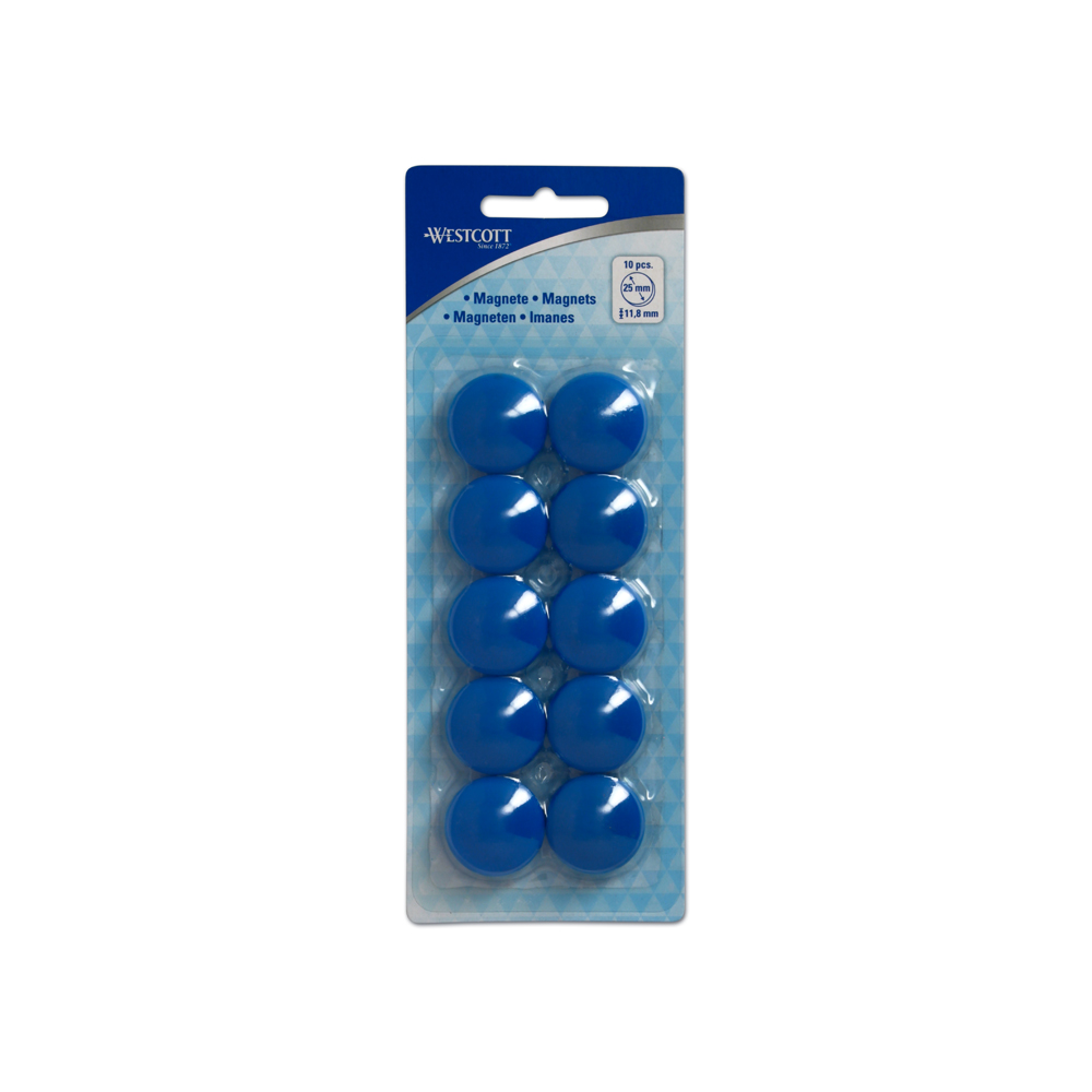 BLS 10 IMANES 25MM AZUL WESTCOTT