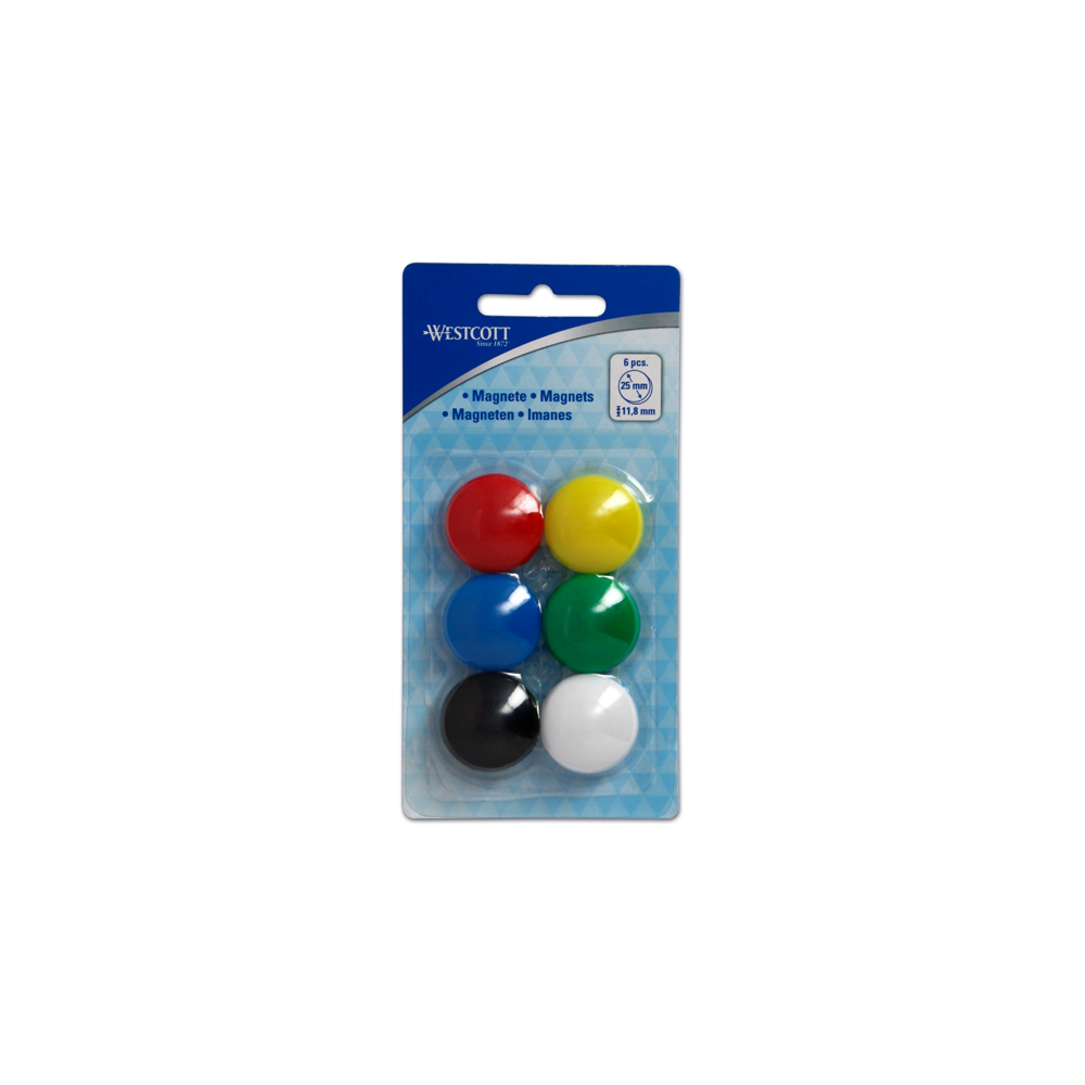 BLS 6 IMANES 25MM SORTIDO WESTCOTT