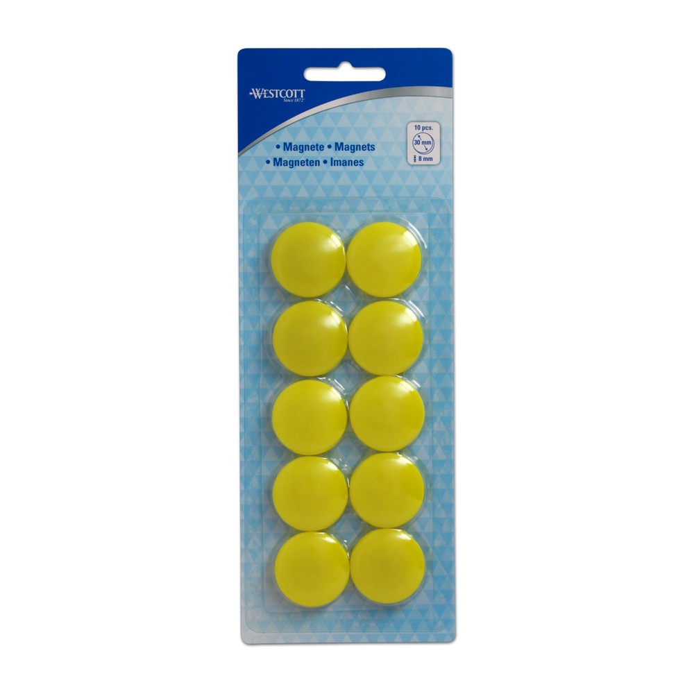 BLS 10 IMANES 30MM AMARELO WESTCOTT