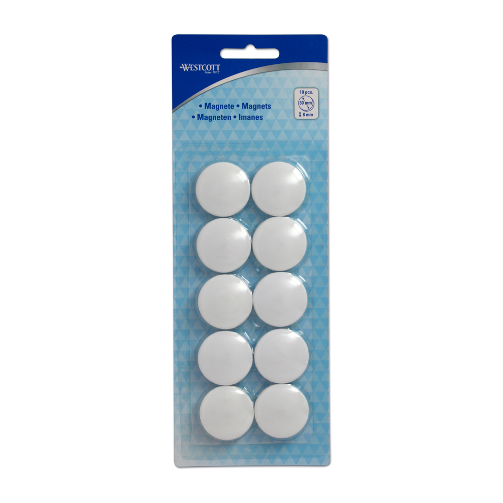 BLS 10 IMANES 30MM BRANCO WESTCOTT