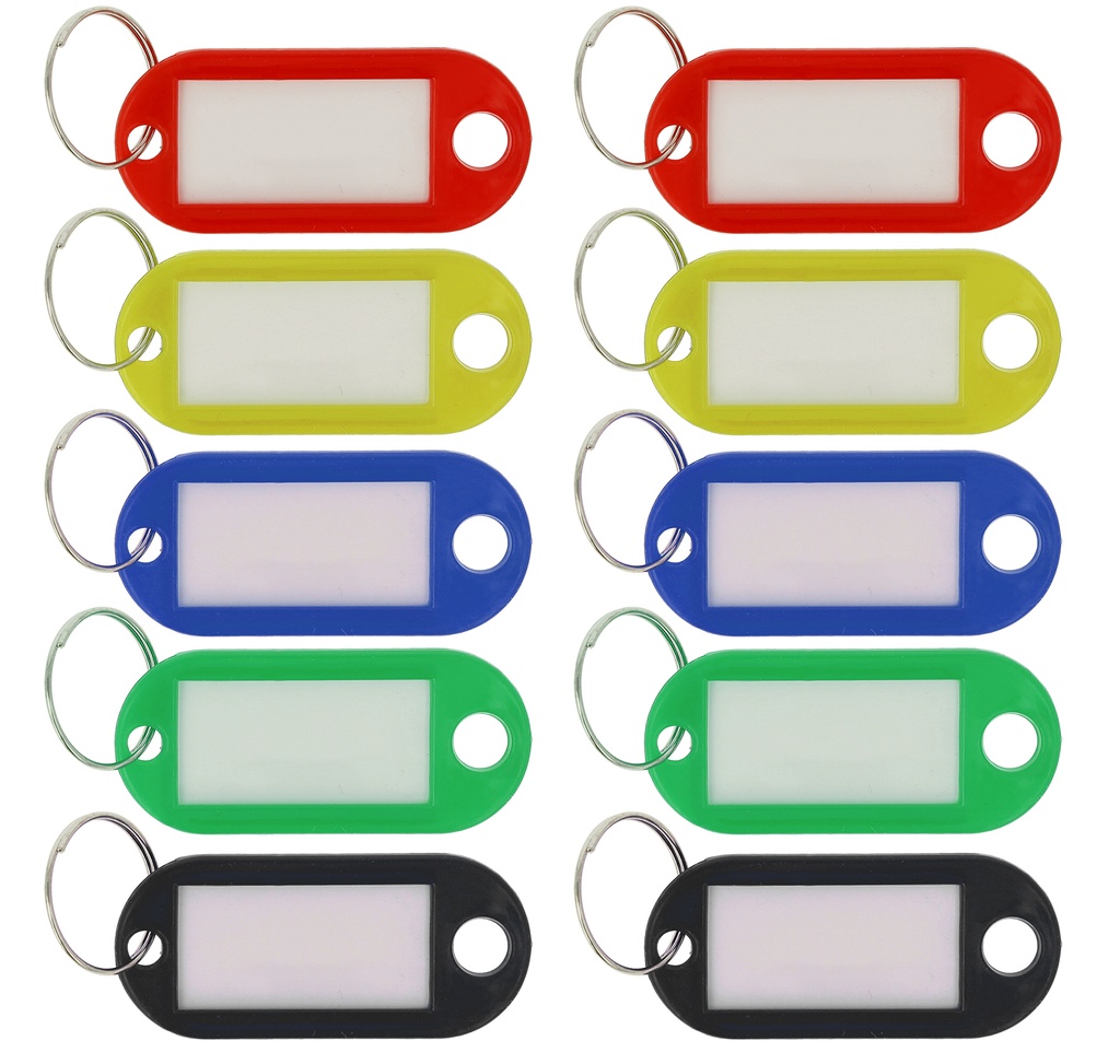 PACK10 PORTA CHAVES C/ETIQUET.SORT.WESTCOTT