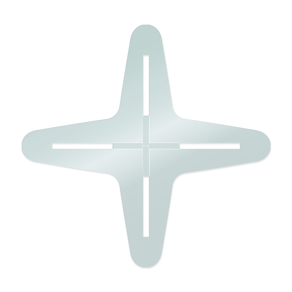 PIEZA ENCAJE EN X MET.10MM 20,5X20CM A