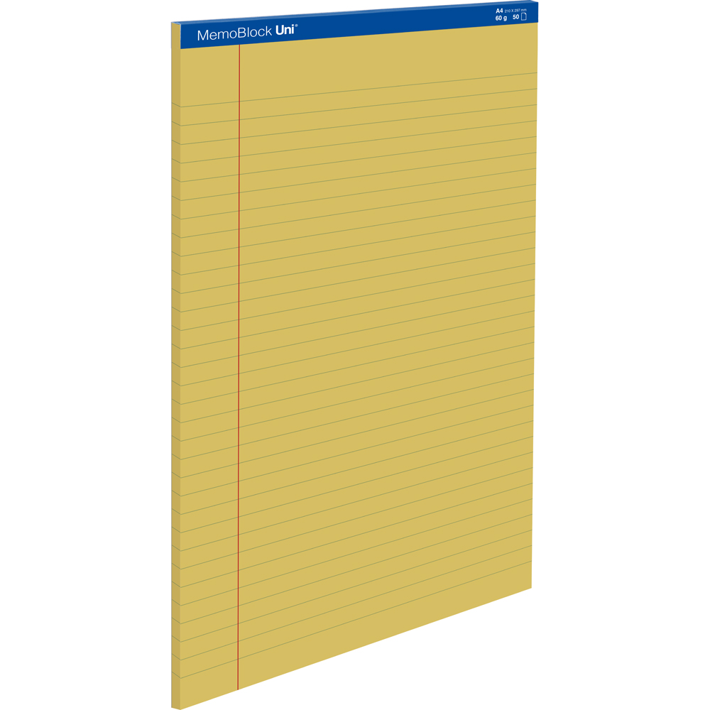 BLOC LEGAL A4 50H 60G PAUTADOO MEMOBLOCK