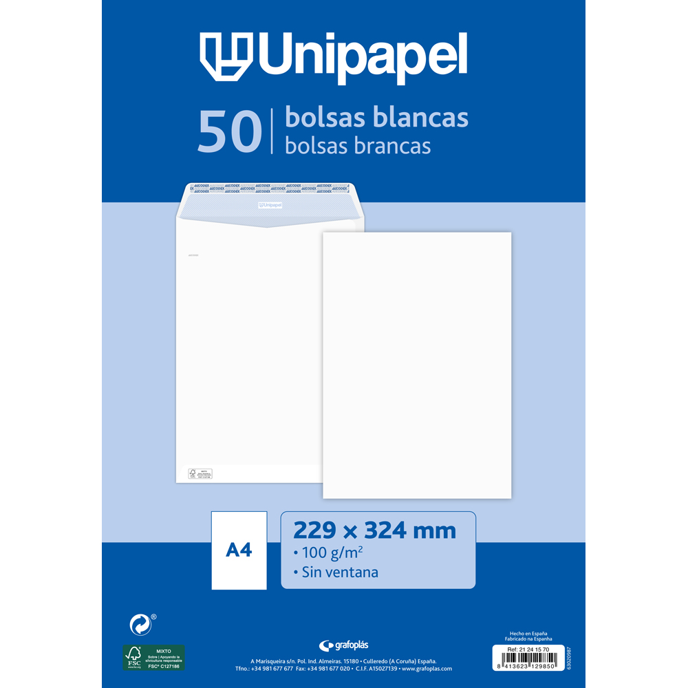 PQ.10 ENV. BCA 100G 260X360 T.SILIC