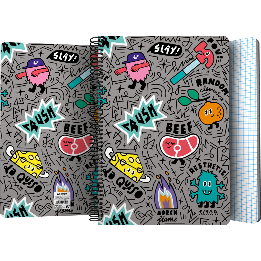 CADERNOPP Fo 80H 90G C4MM EC RANDOM