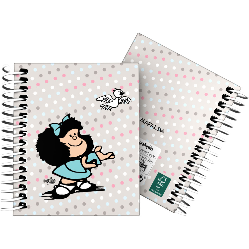 CADERNO FOR.A7 C5MM MAFALDA BIRD